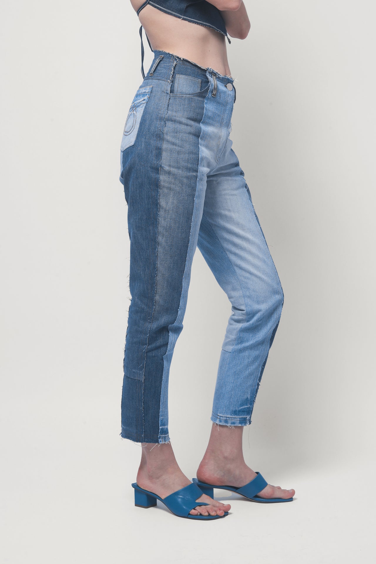 OCEAN WAVES WOMEN MOM JEANS